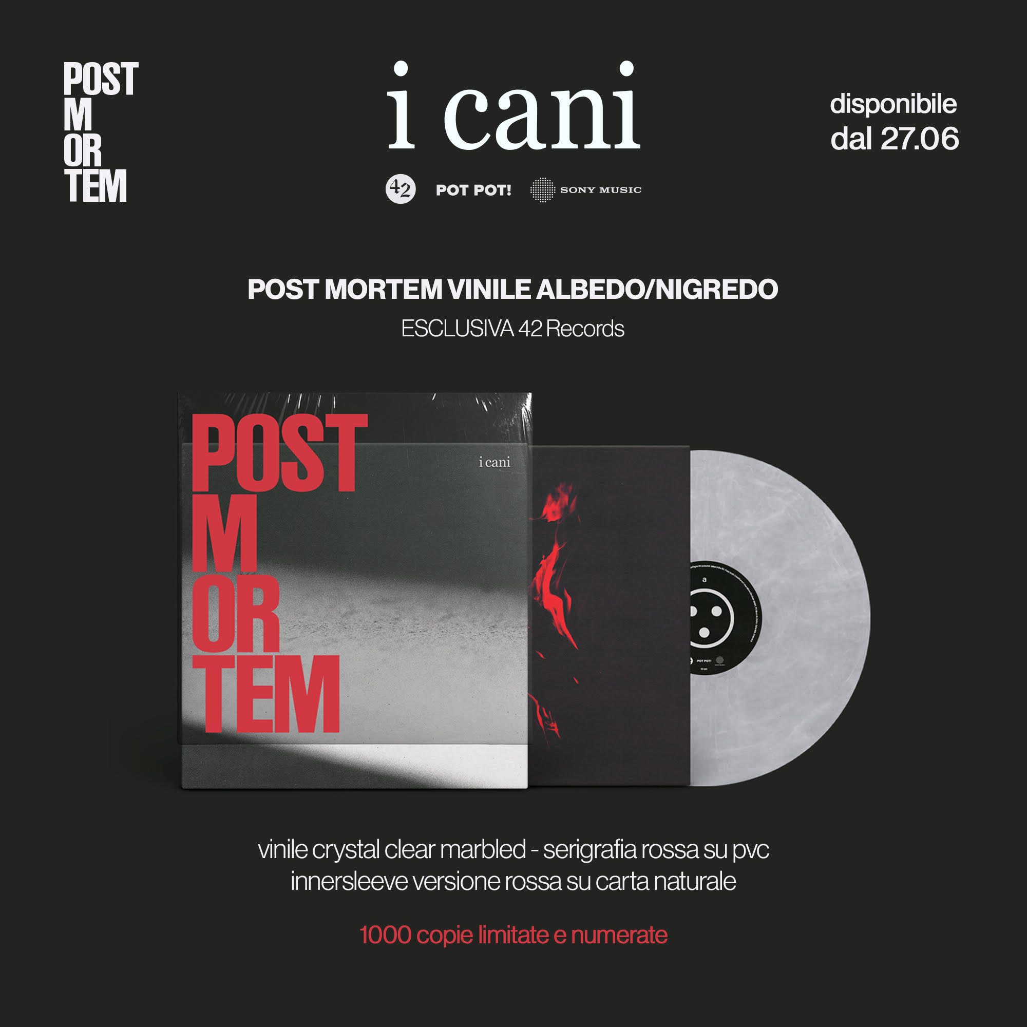 Copertina dell'album Postmortem de I Cani